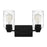 Quoizel Acacia 2 Light Bath Vanity Light, Clear Water