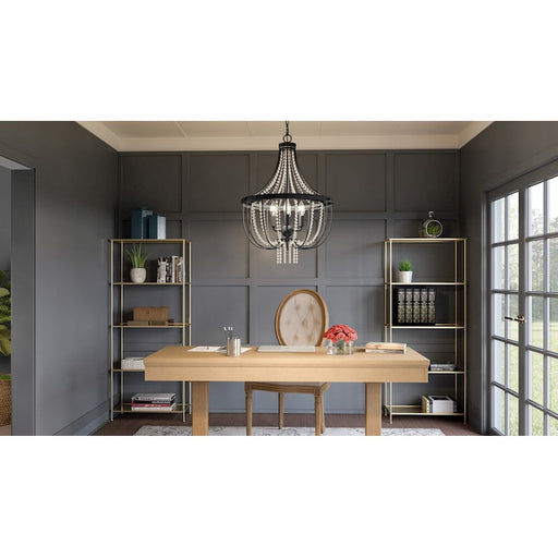 Quoizel Adelaide 4 Light Pendant, Matte Black - ADL2820MBK