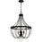 Quoizel Adelaide 4 Light Pendant, Matte Black