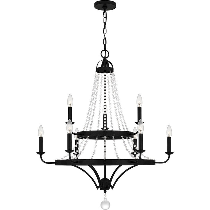 Quoizel Adelaide Chandelier, Matte Black