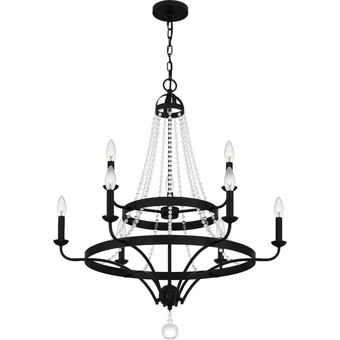 Quoizel Adelaide Chandelier, Matte Black