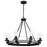 Quoizel Alpine 8 Light Chandelier, Earth Black/Clear Seeded - ALP5032EK