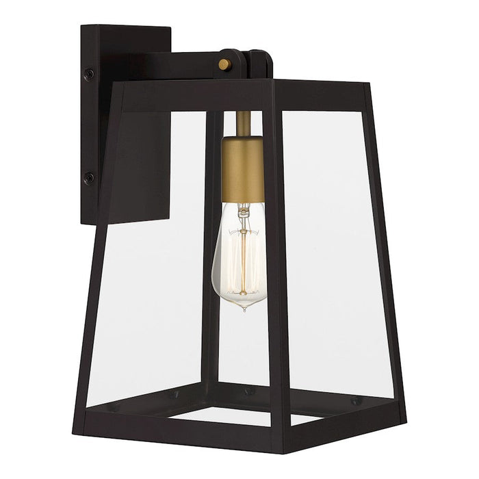 Quoizel Amberly Grove 1 Light 14" Outdoor Lantern, Bronze/Clear - AMBL8408WT