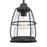 Quoizel Admiral 1 Light Mini Pendant, Mottled Black/Clear