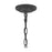 Quoizel Admiral 1 Light Mini Pendant, Mottled Black/Clear