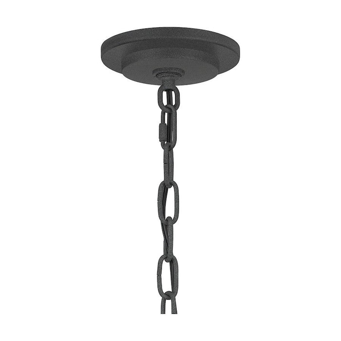 Quoizel Admiral 1 Light Mini Pendant, Mottled Black/Clear