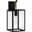 Quoizel Anchorage 1 Light Outdoor Lantern, Black/Clear Seedy