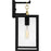 Quoizel Anchorage 1 Light Outdoor Lantern, Black/Clear Seedy