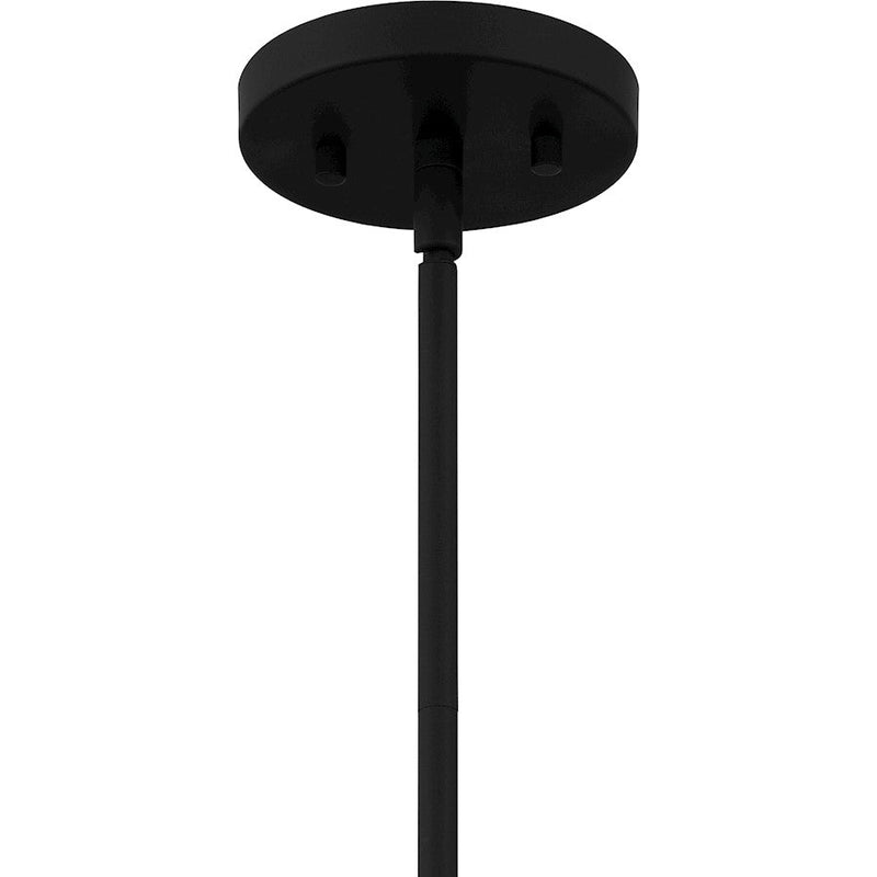Quoizel Appleton 2 Light Pendant, Matte Black/Metal