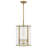 Quoizel Aster 4 Light Mini Pendant, Clear Ribbed