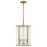 Quoizel Aster 4 Light Mini Pendant, Clear Ribbed