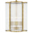 Quoizel Aster 4 Light Mini Pendant, Clear Ribbed