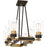 Quoizel Atwood 6 Light Island Light, Old Bronze/Clear