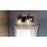 Quoizel Bartley 2 Light Bath Vanity, Clear Seeded