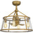 Quoizel Barlow 4 Light Fan Light, Weathered Brass/Clear Bend Glass - BAW3122WS