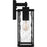 Quoizel Balchier 1 Light Outdoor Lantern, Black/Clear Hammered