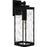 Quoizel Balchier 1 Light Outdoor Lantern, Black/Clear Hammered