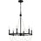 Quoizel Brigitta 6 Light Chandelier, Matte Black - BGA5021MBK