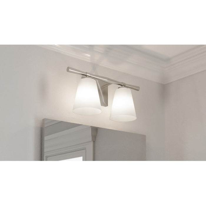 Quoizel Brindley 2 Light Bath Light, Opal Etched