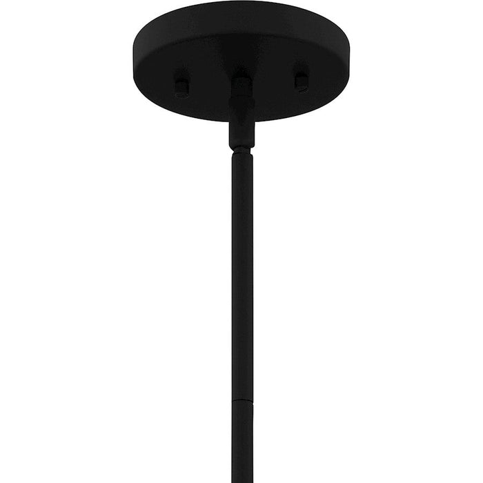 Quoizel Brink 1 Light Mini Pendant, Matte Black/Metal