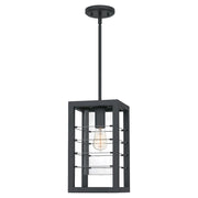 Quoizel Bimini 1 Light Outdoor Hanging Lantern, Earth Black - BIM1908EK