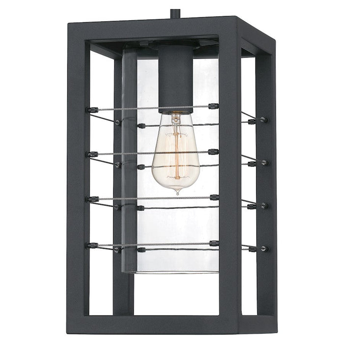 Quoizel Bimini 1 Light Outdoor Hanging Lantern, Earth Black