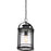 Quoizel Booker 1 Light Mini Pendant, Mystic Black/Clear Seeded