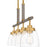 Quoizel Burkett 4 Light Island Light, Light Gold/Clear