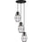 Quoizel Blythe 13" 3 Light Pendant, Earth Black/Clear Glass - BLH2703EK