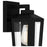 Quoizel Blanton 3 Light Bath Light, Matte Black/Clear