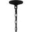 Quoizel Blacksmith 4 Light Outdoor Pendant, Earth Black/Clear Seedy