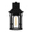 Quoizel Brampton 1 Light Outdoor Lantern, Matte Black/Clear