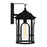 Quoizel Brampton 1 Light Outdoor Lantern, Matte Black/Clear