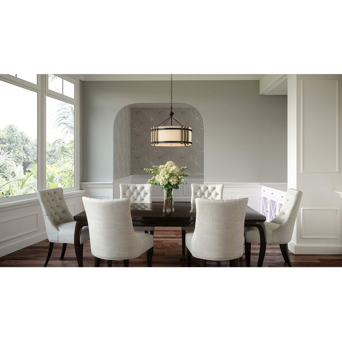 Quoizel Brockton 5 Light Island Chandelier, Grey Ash - BRT3542GK