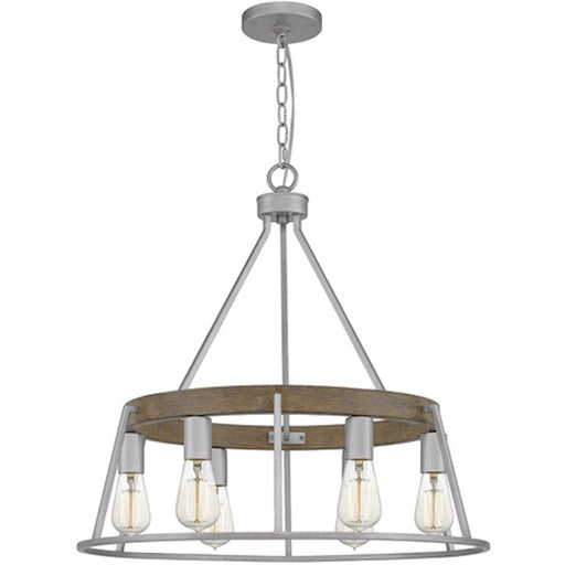 Quoizel Brockton 6 Light Chandelier, Brushed Silver - BRT5006BSR