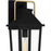 Quoizel Buckley 1 Light Outdoor Lantern, Black/Clear Beveled