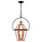 Quoizel Burdett 2 Light Pendant, Aged Copper/Clear Tempered