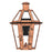 Quoizel Burdett Outdoor Lantern, Aged Copper/Clear Tempered