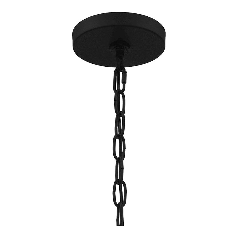 Quoizel Calais 4 Light Pendant, Earth Black