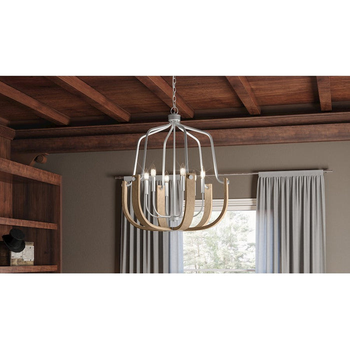 Quoizel Challis Chandelier, Antique Nickel