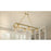 Quoizel Celadon 6 Light Island Light, Aged Brass/Clear