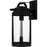 Quoizel Clifton 1 Light Outdoor Lantern, Earth Black/Clear Seedy