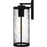 Quoizel Culpo 1 Light Outdoor Lantern, Matte Black/Clear Water