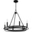 Quoizel Calliope 6 Light Chandelier, Matte Black