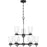 Quoizel Conrad 9 Light Chandelier, Brushed Nickel - CRD5027BN