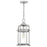 Quoizel Carrington 1 Light Mini Pendant, Industrial Aluminum/Clear