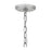 Quoizel Carrington 1 Light Mini Pendant, Industrial Aluminum/Clear