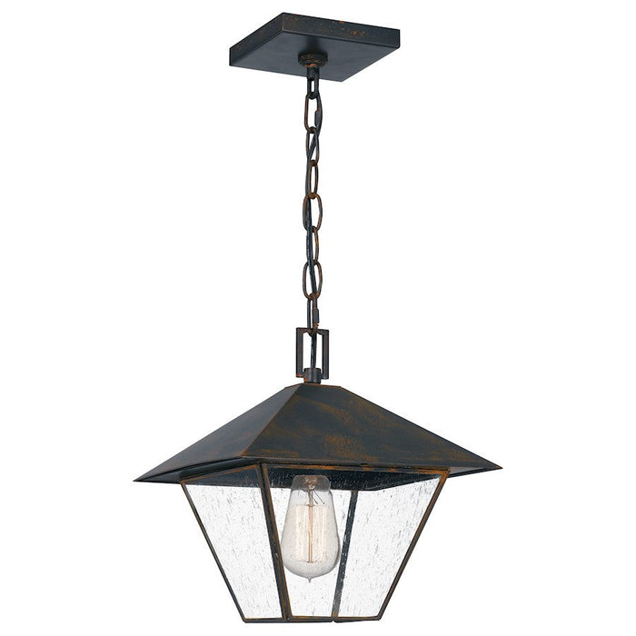 Quoizel Corporal 1 Light Outdoor Hanging Lantern, Industrial Bronze - CRP1911IZ