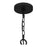 Quoizel Croix Chandelier, Matte Black