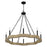 Quoizel Croix Chandelier, Matte Black